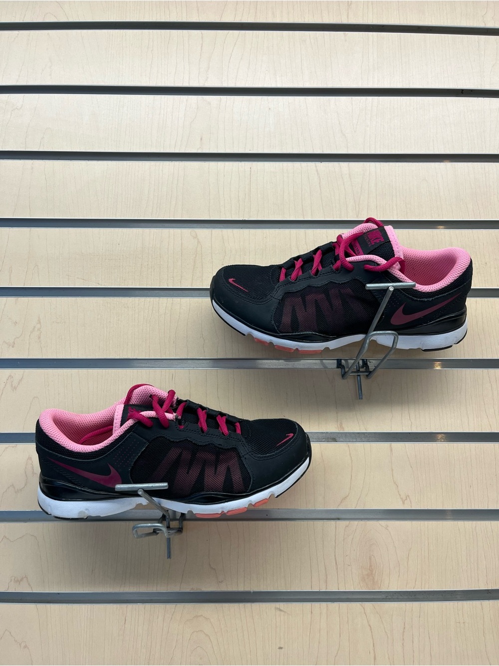 Nike Women’s Black and Pink Training Sneakers